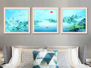 現(xiàn)代簡(jiǎn)約小清新中式水墨山水北歐風(fēng)景裝飾畫設(shè)計(jì)素材與高清PSD模板下載指南